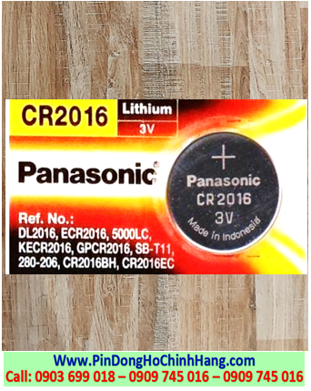 Panasonic CR2016, Pin CR2016